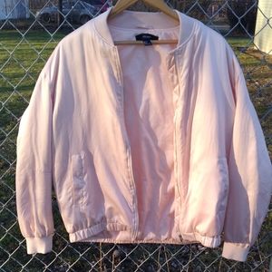 Forever 21 Peach/Pink Jacket Sz Large- GUC!